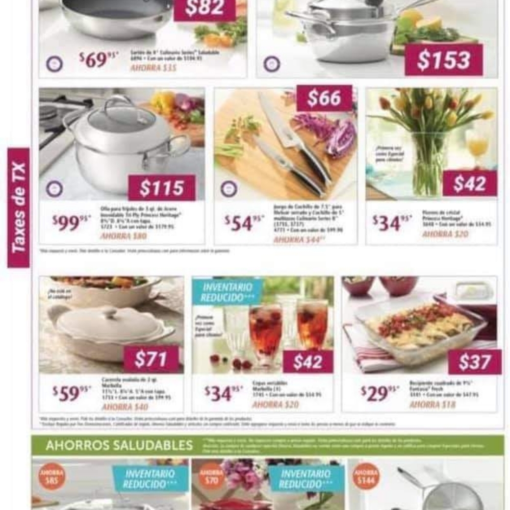 Super especiales de princess house